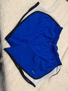 Nike Royal Blue Athletic Shorts with White Contrast
